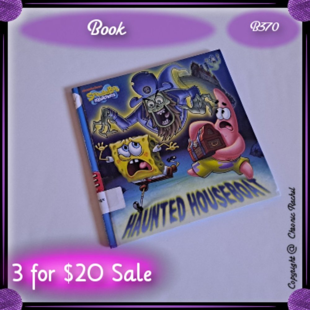 Spongebob Squarepants Haunted Houseboat Hard Cover Book (2013)